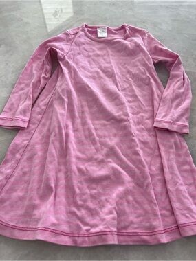 City Threads long sleeve pink no seam dress, 4t